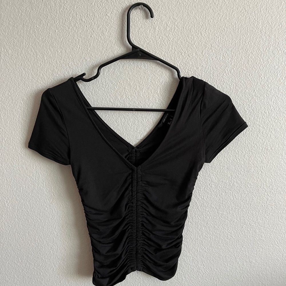 V neck crop top